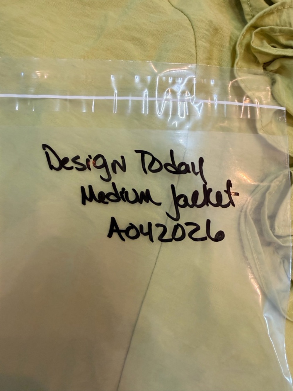 Ruffle Front Blazer Jacket Women Medium Lime Green Statement Cropped Dressy - Picture 9 of 9